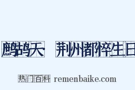 鹧鸪天·荆州都悴生日是什么意思的图片